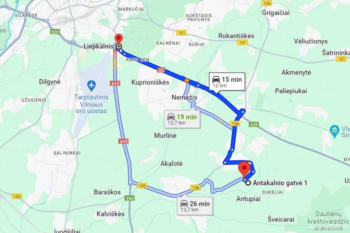 Parduodamas sklypas Vilniaus rajono sav., Papiškėse, Gulbių g.