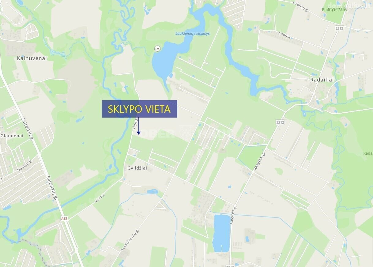 Участок Klaipėdos rajono sav., Gvildžiuose