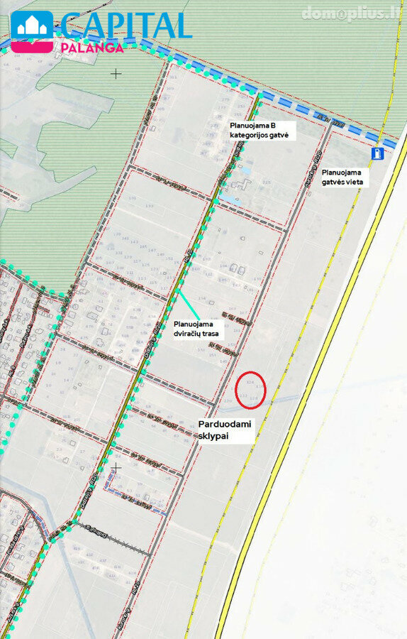 Land for sale Palangoje