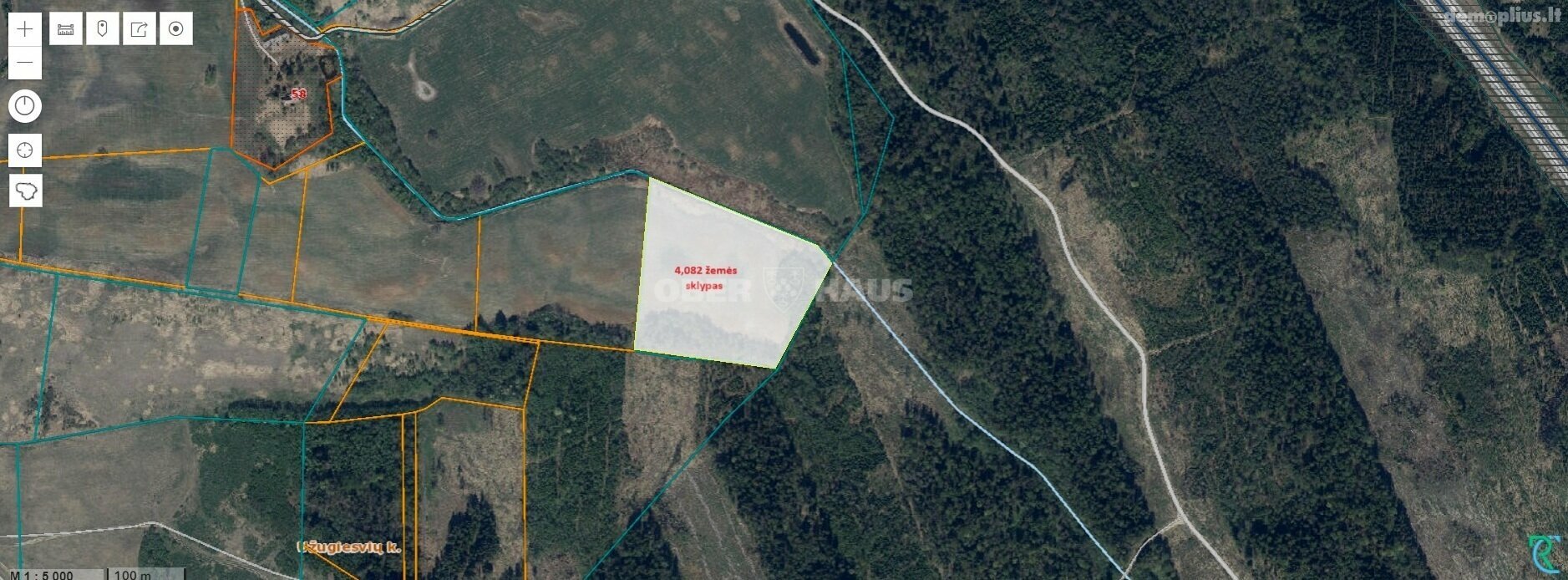 Land for sale Vilniaus rajono sav., Glatkiškėse