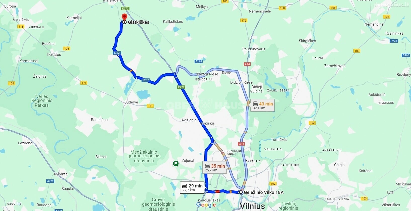 Land for sale Vilniaus rajono sav., Glatkiškėse