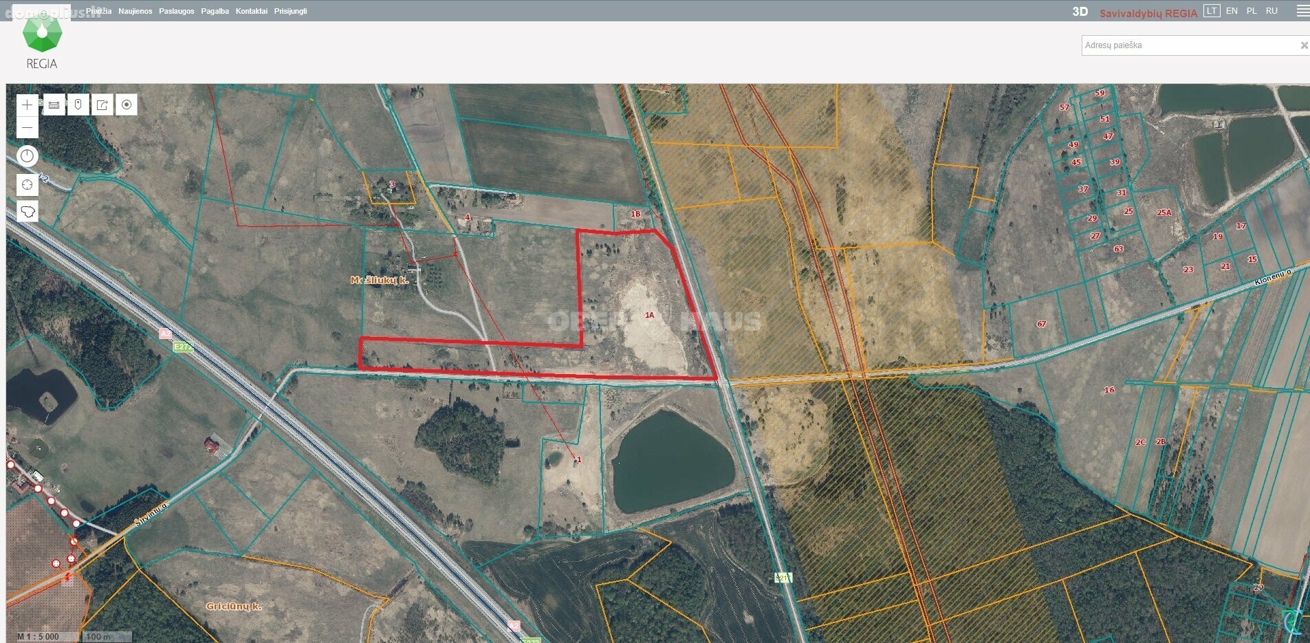 Parduodamas sklypas Širvintų rajono sav., Mešliukuose