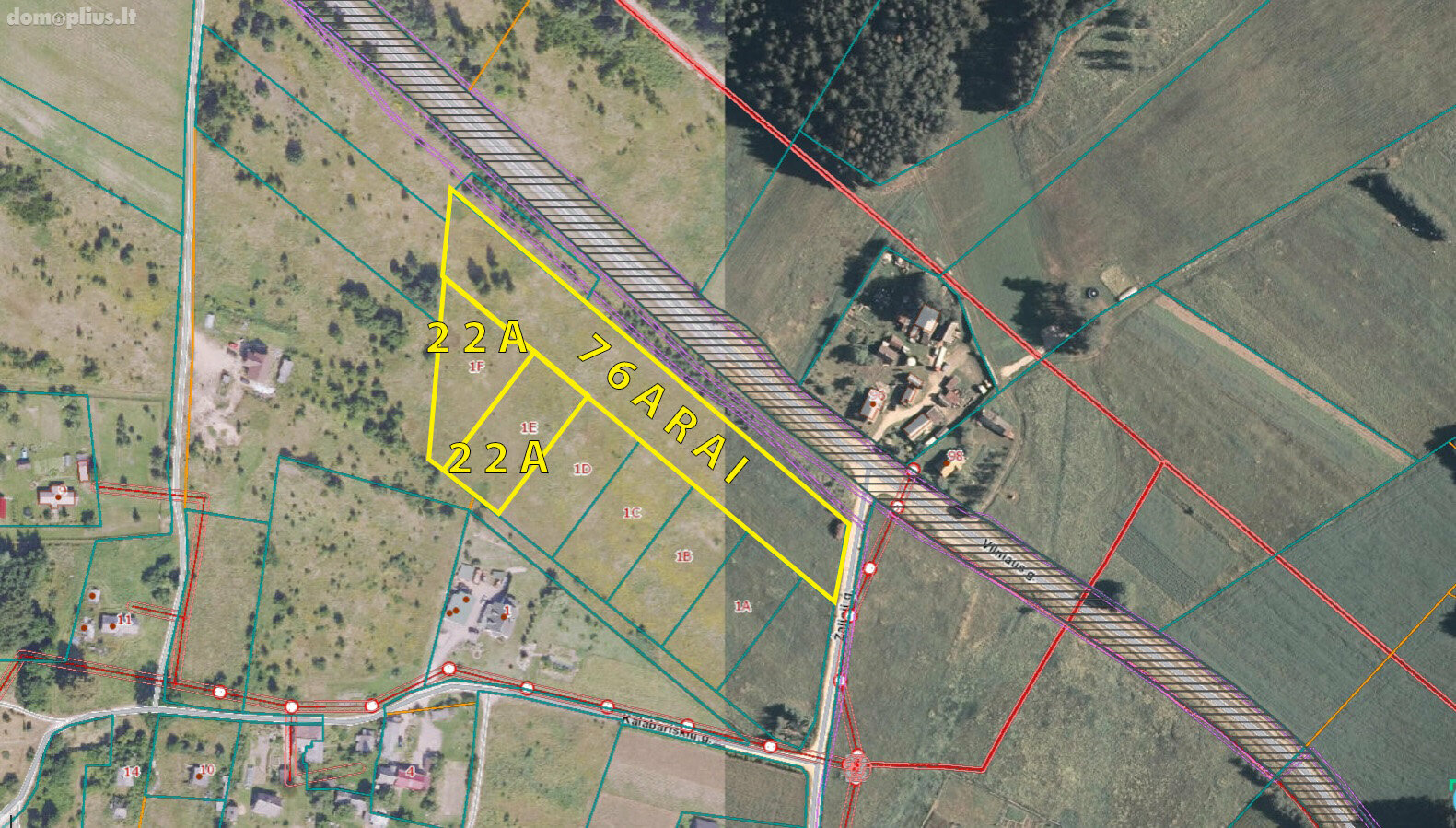 Parduodamas sklypas Vilniaus rajono sav., Kalveliuose