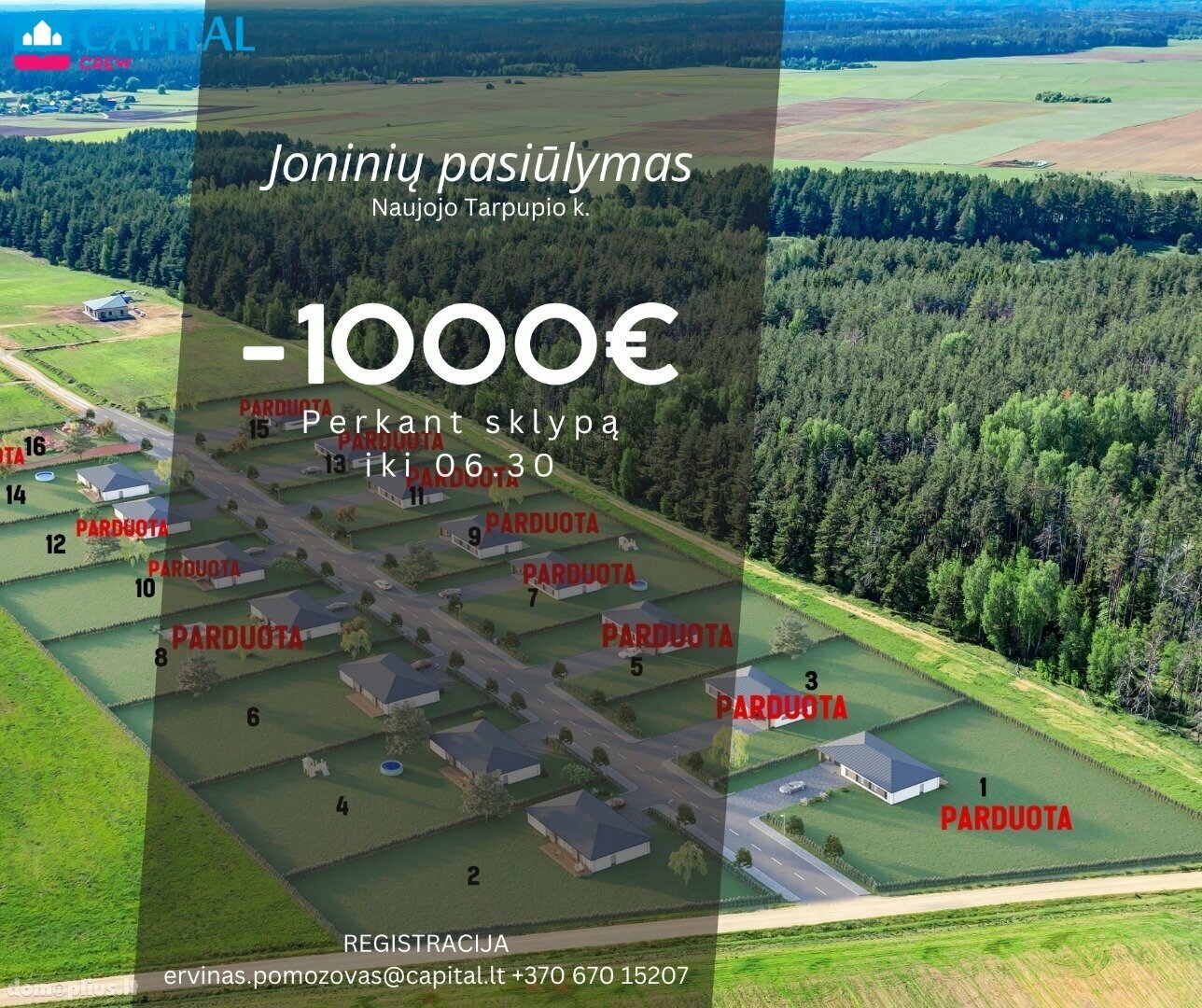Land for sale Trakų rajono sav., Naujasis Tarpupis