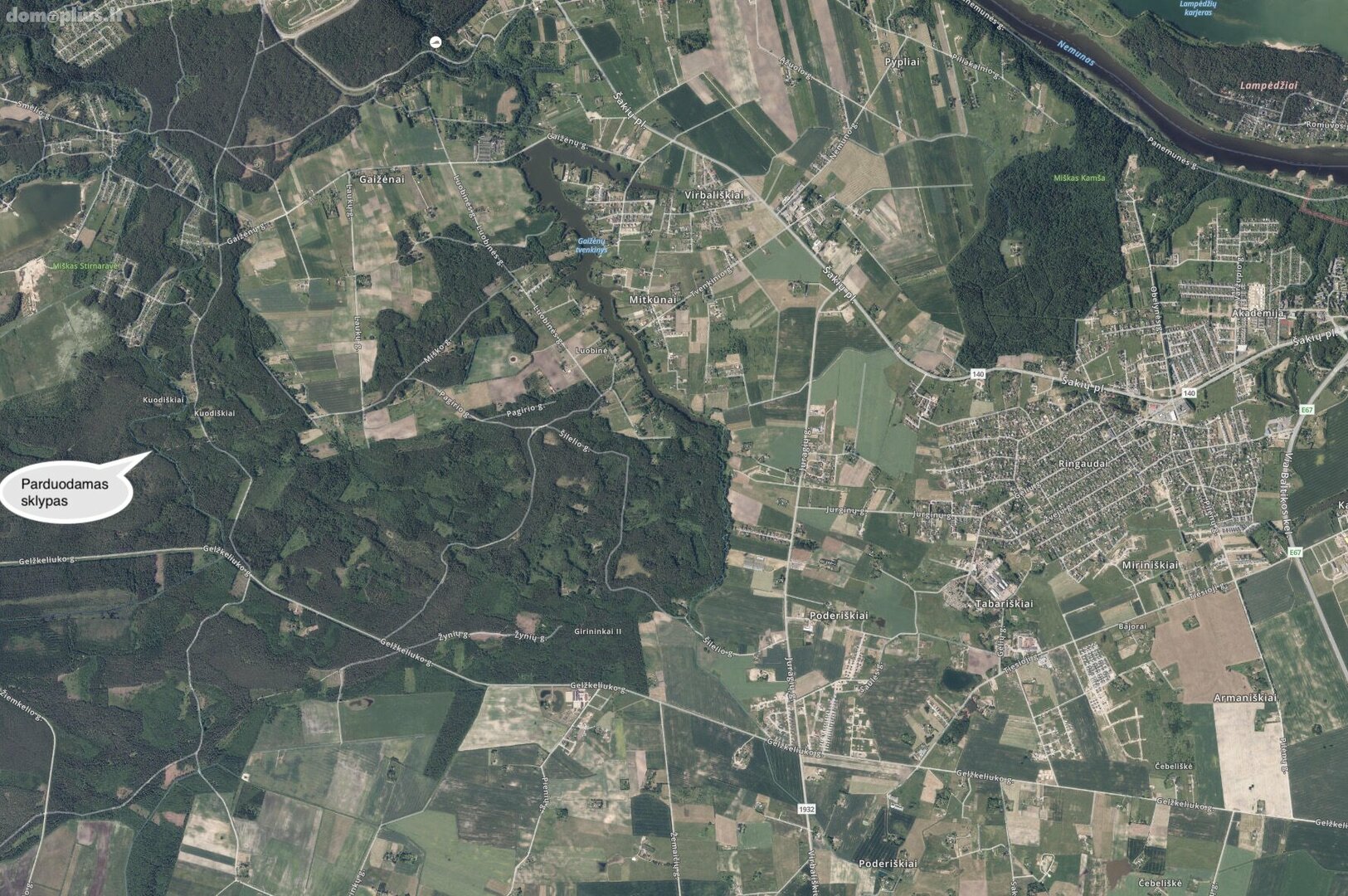 Land for sale Kauno rajono sav., Kuodiškiuose, Kuodiškių g.