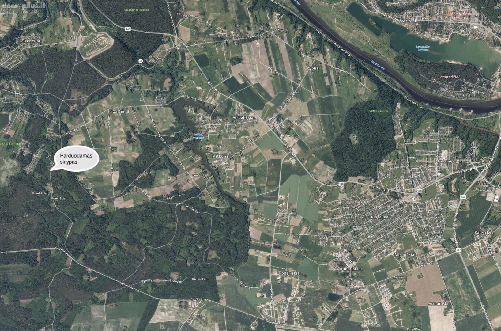 Parduodamas sklypas Kauno rajono sav., Kuodiškiuose, Kuodiškių g.