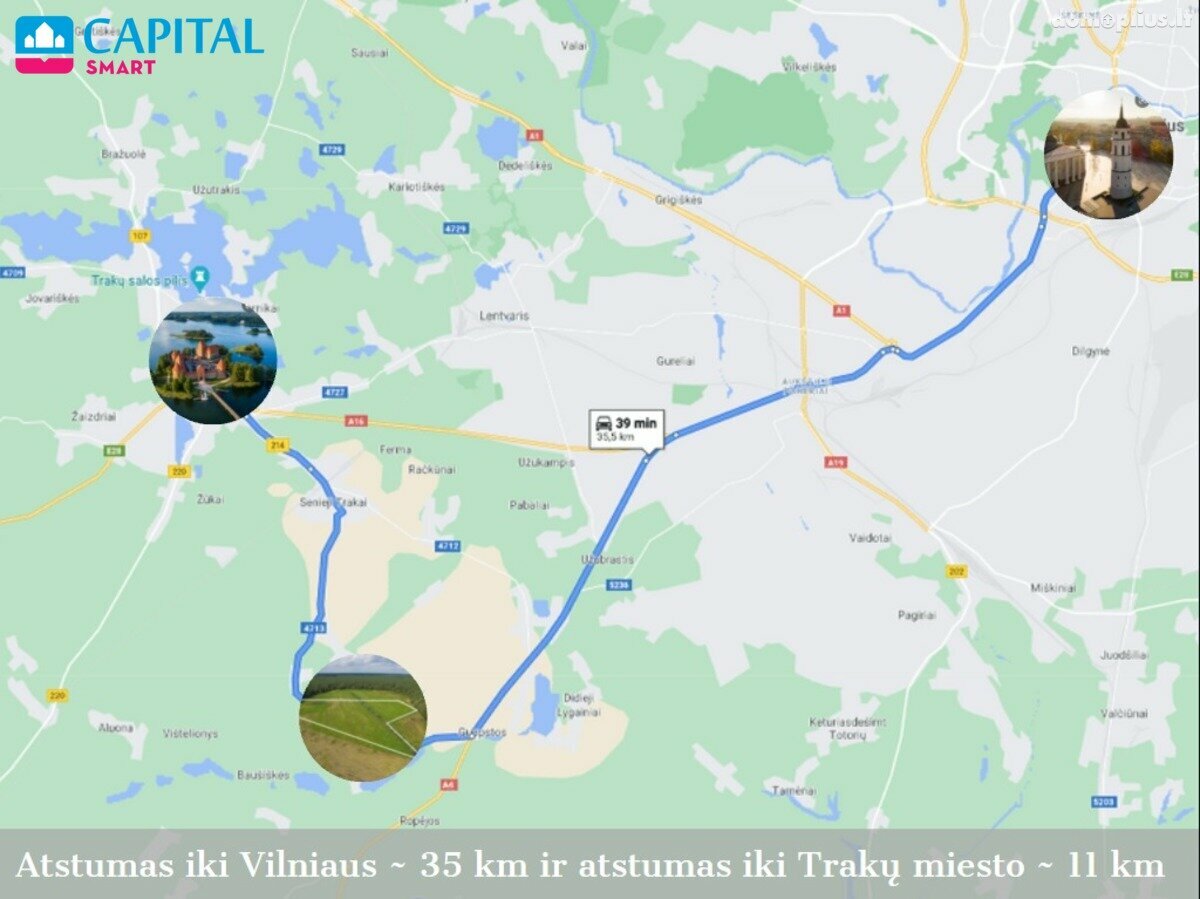 Land for sale Trakų rajono sav., Senasis Tarpupis