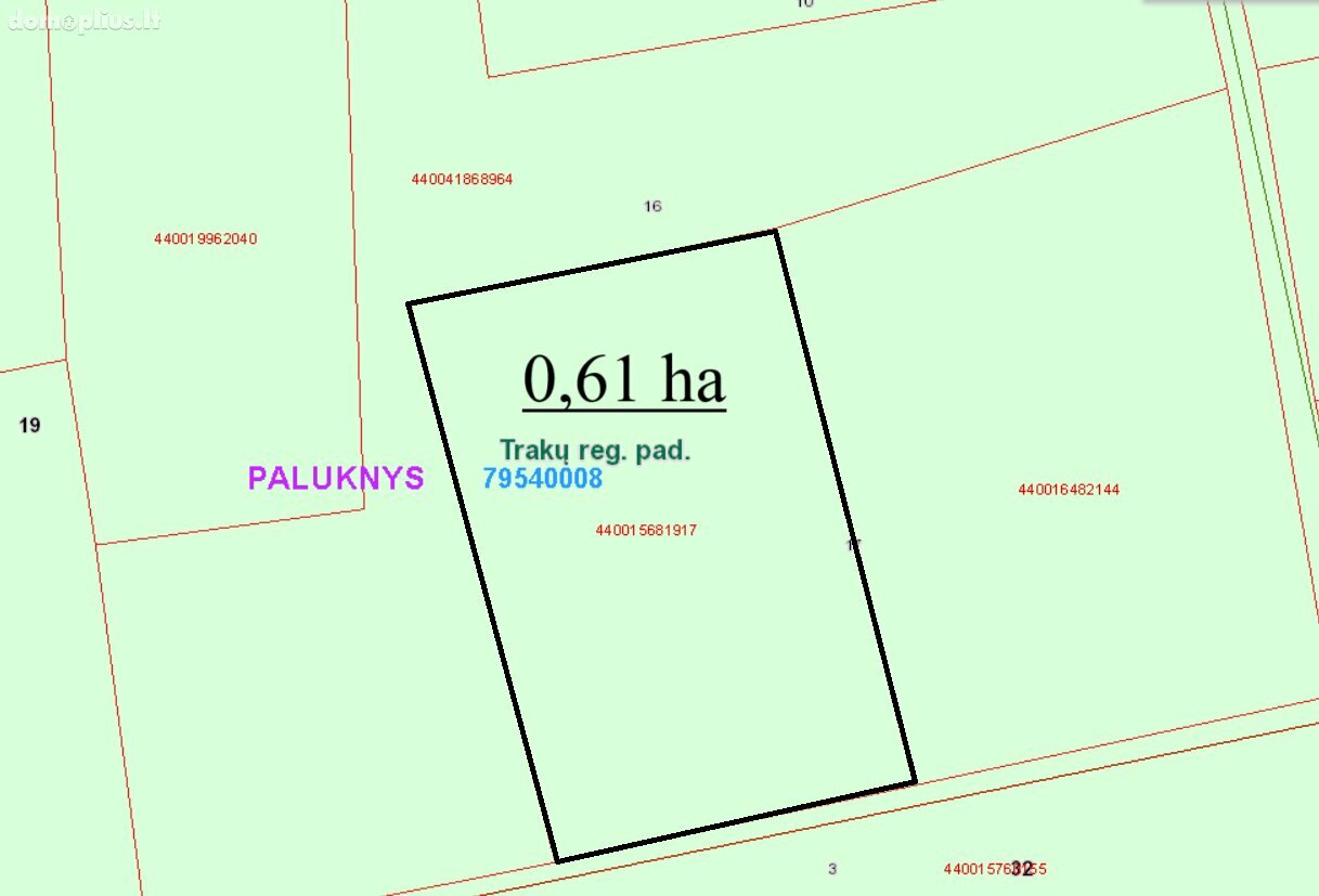 Land for sale Trakų rajono sav., Barakuose