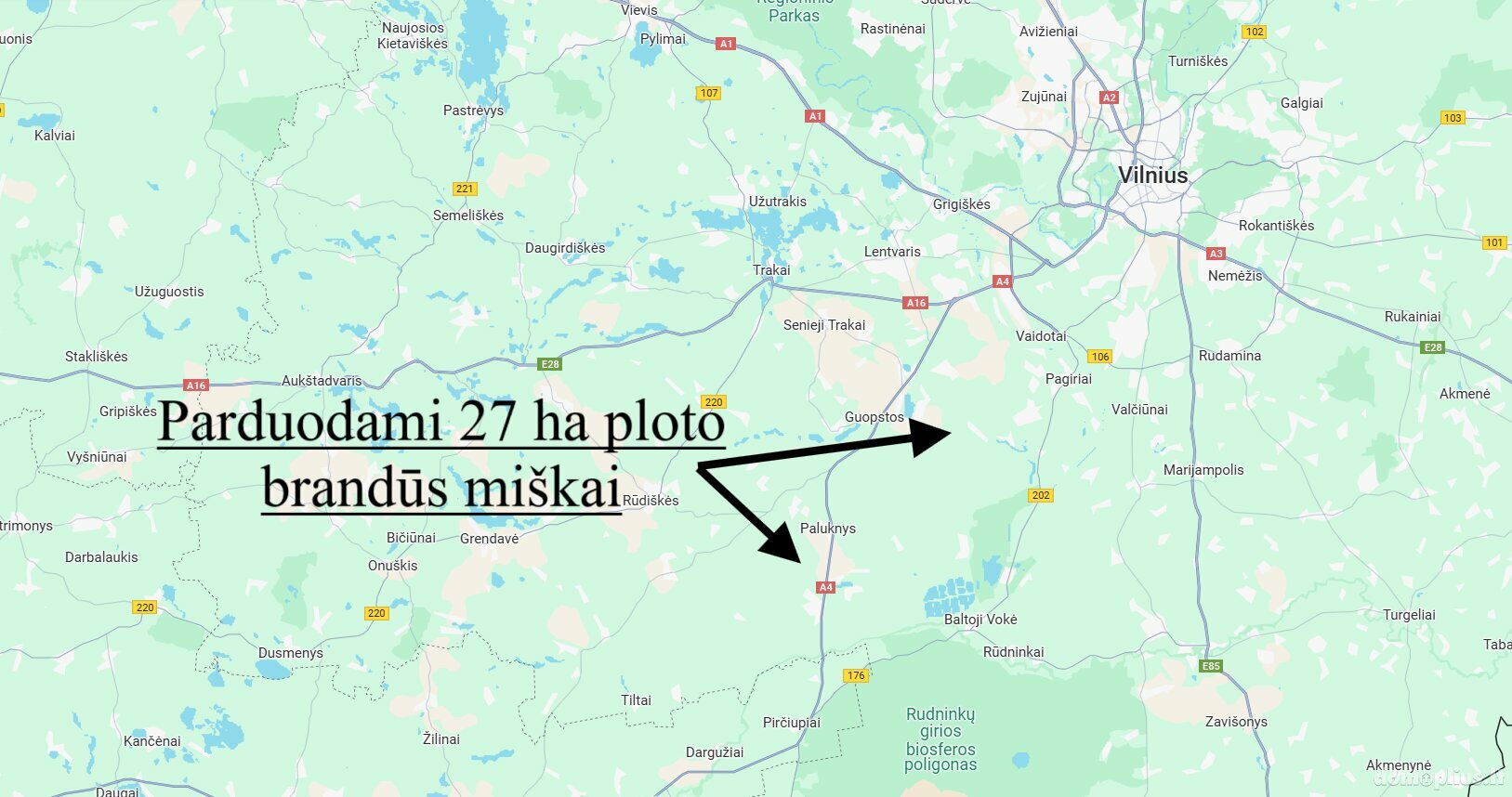 Land for sale Trakų rajono sav., Barakuose