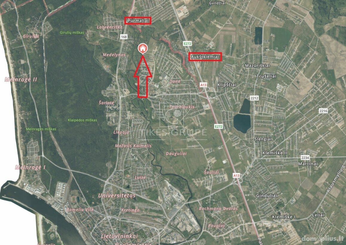 Parduodamas sklypas Klaipėdoje, Tauralaukyje, Perkūno g.