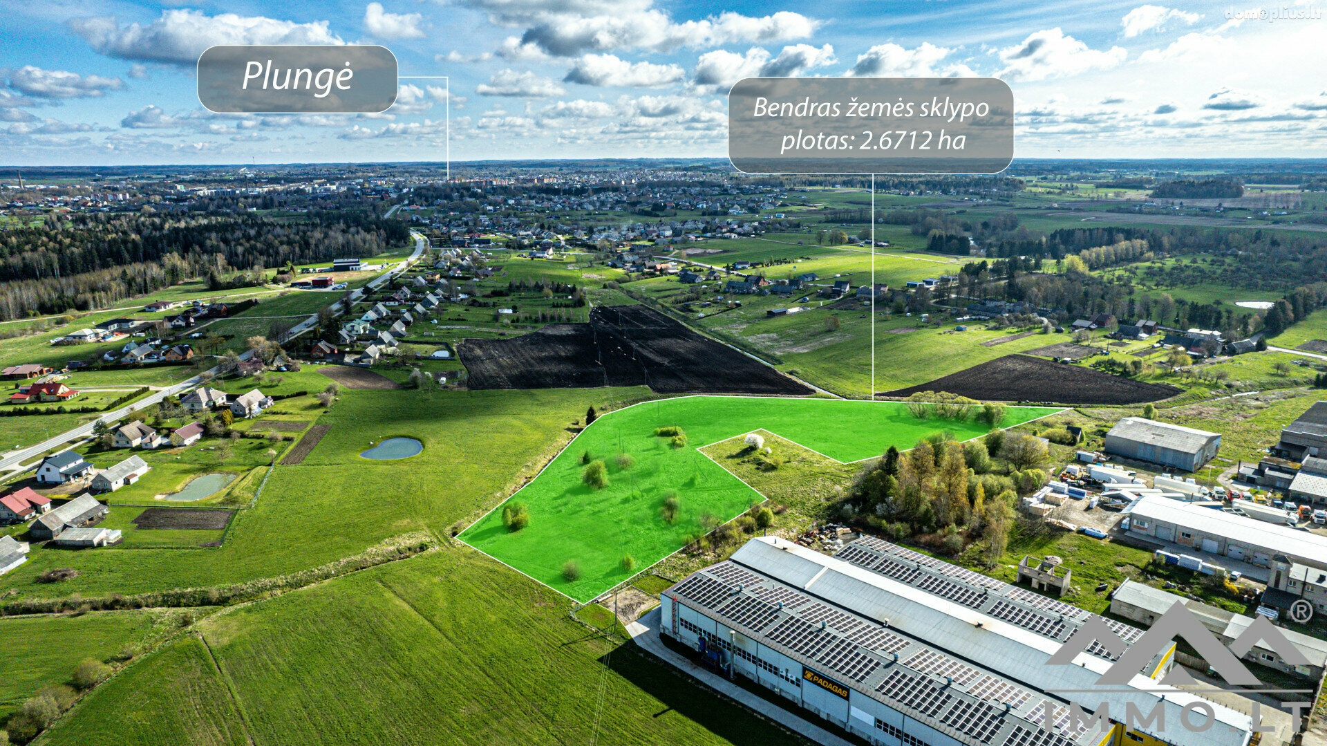 Land for sale Plungės rajono sav., Varkaliuose, Pušies g.