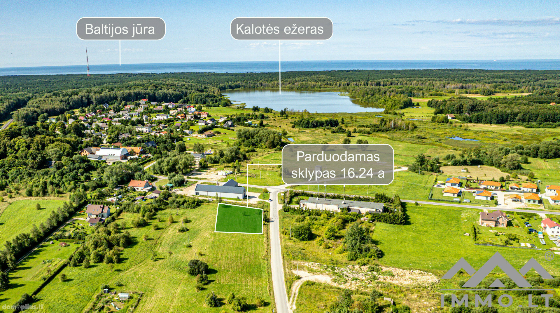 Land for sale Klaipėdos rajono sav., Kalotėje, Spalvų g.