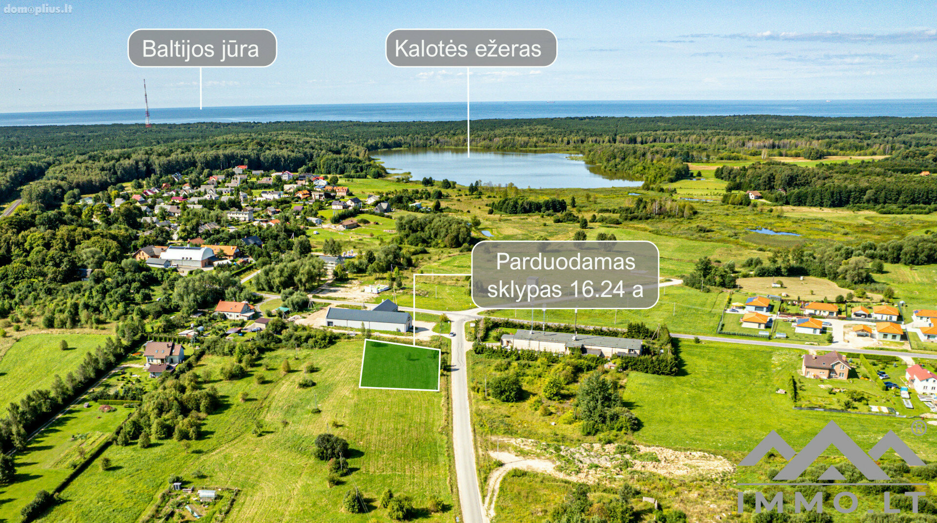 Parduodamas sklypas Klaipėdos rajono sav., Kalotėje, Spalvų g.