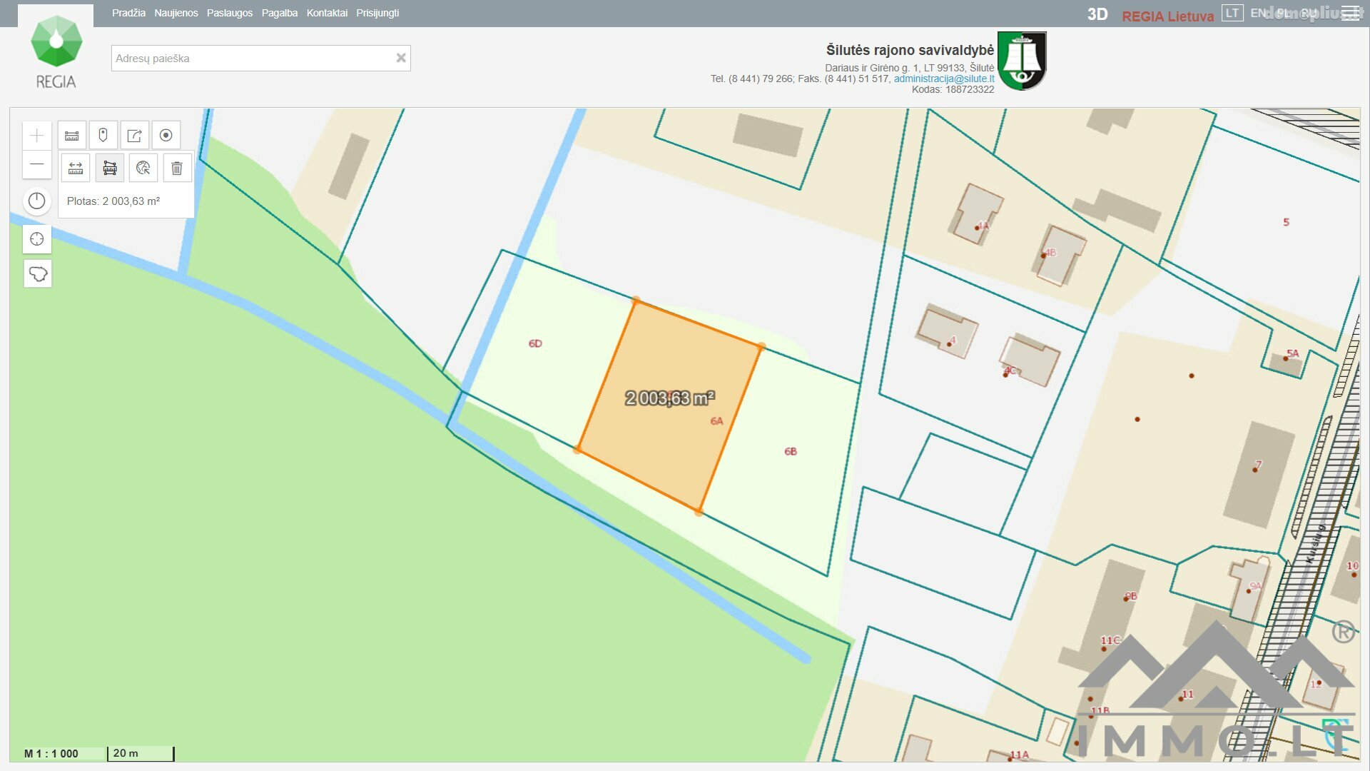Land for sale Šilutės rajono sav., Kintuose, Uosto g.