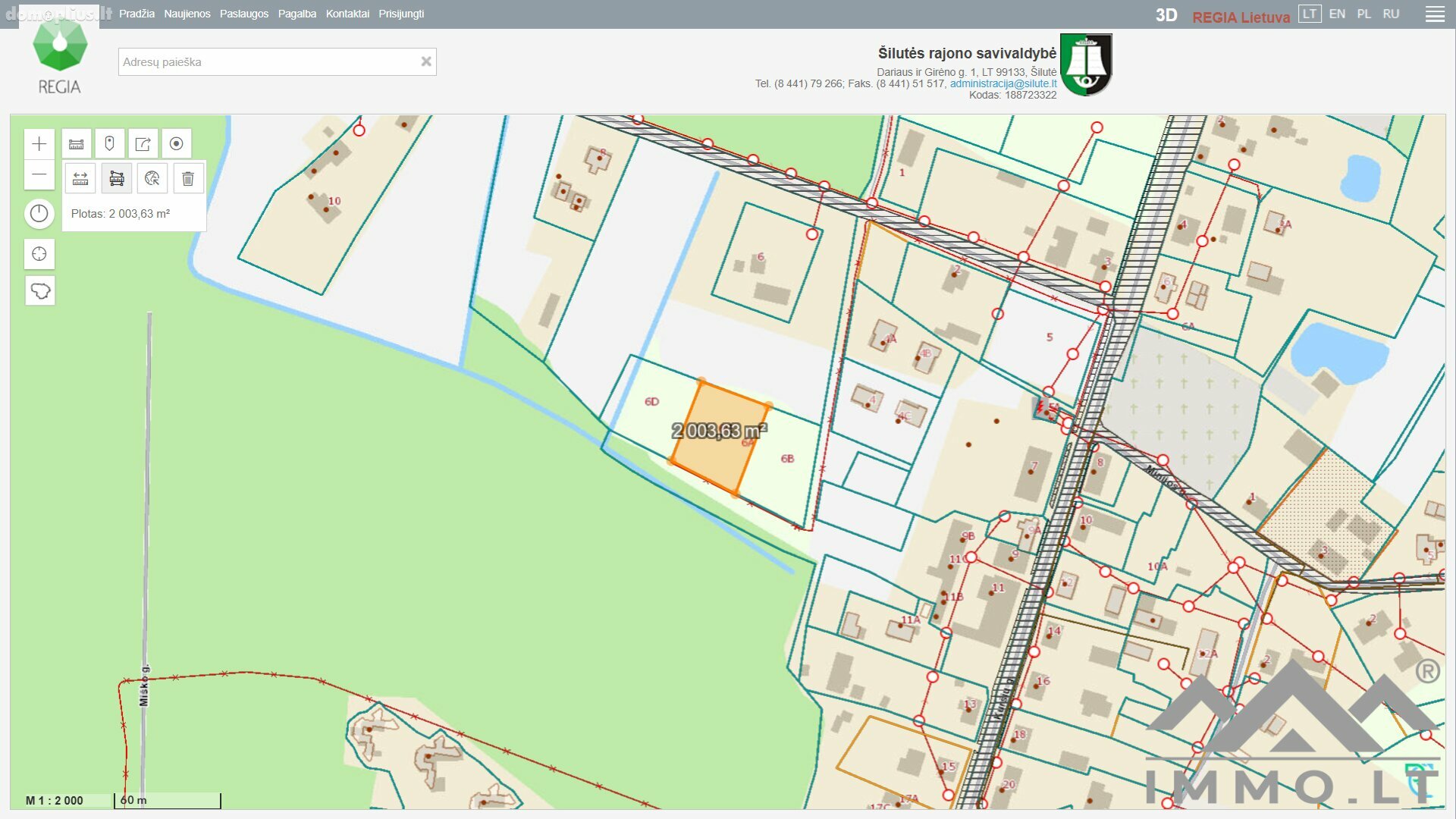 Land for sale Šilutės rajono sav., Kintuose, Uosto g.