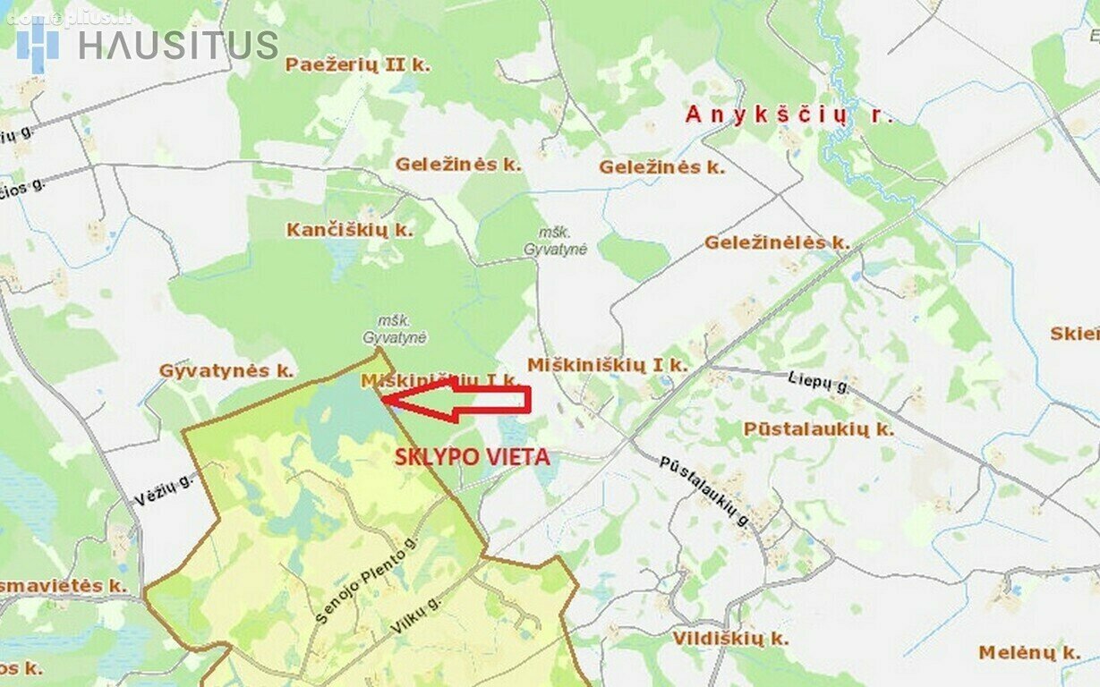 Land for sale Anykščių rajono sav., Sarickuose