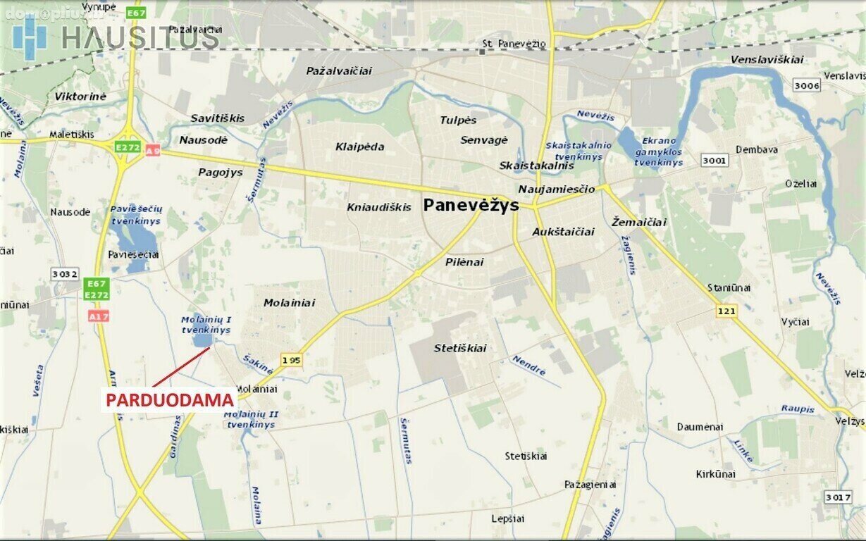 Parduodamas sklypas Panevėžio rajono sav., Molainiuose
