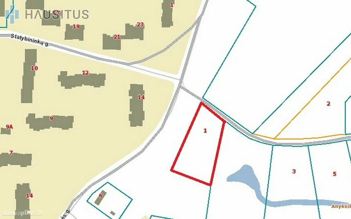 Участок Anykščių rajono sav., Anykščiuose