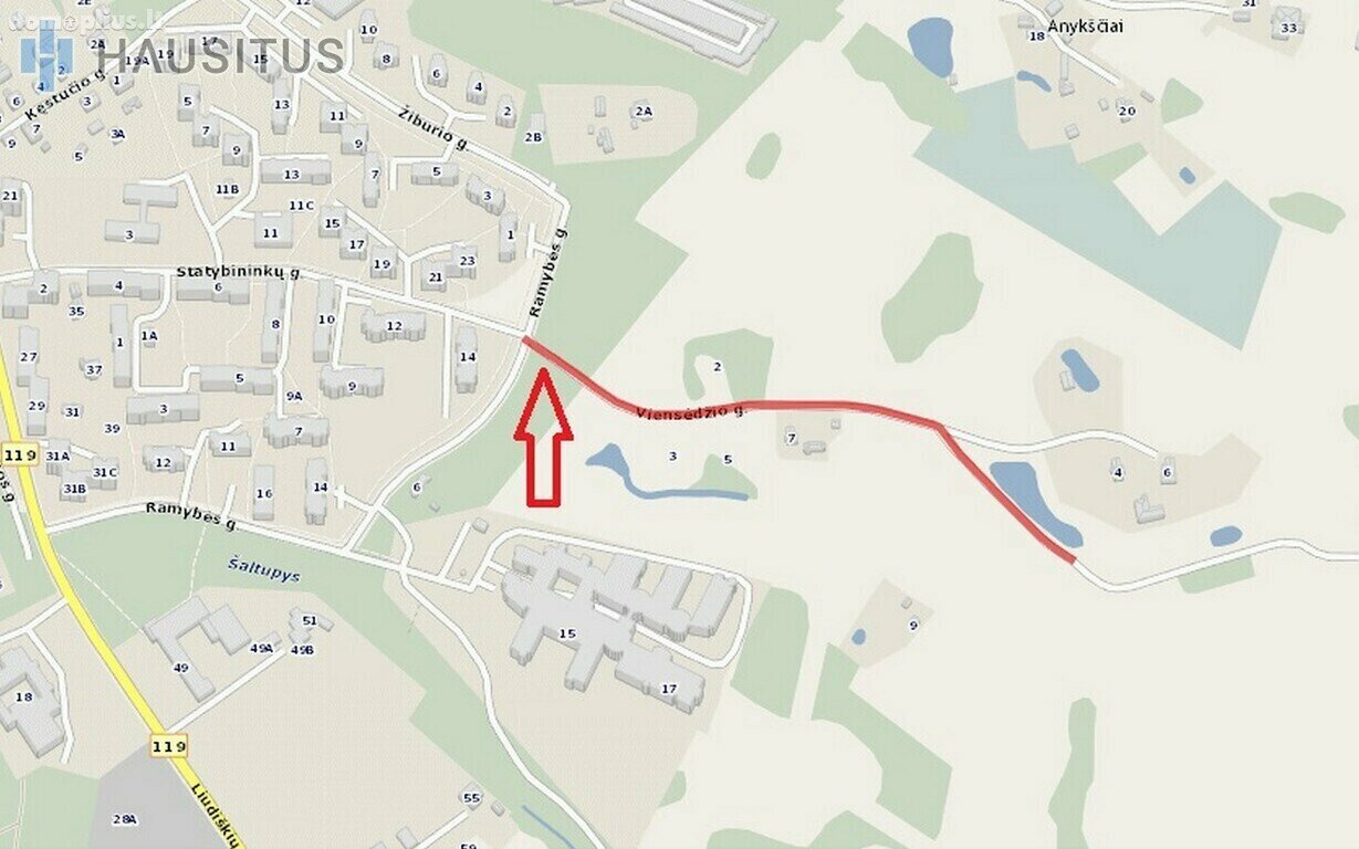Участок Anykščių rajono sav., Anykščiuose