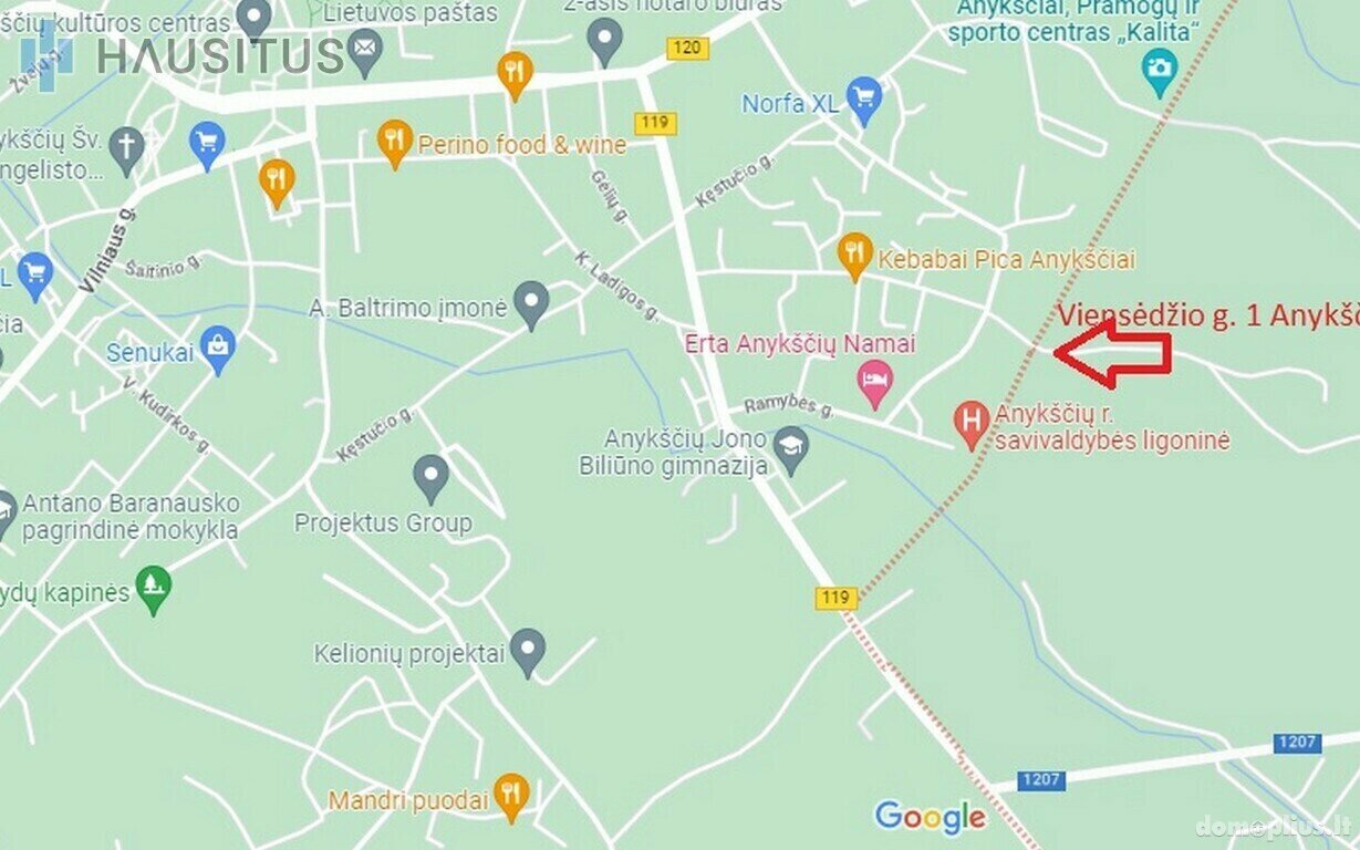 Участок Anykščių rajono sav., Anykščiuose