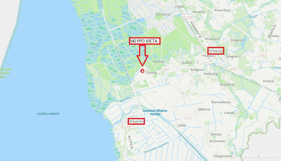 Parduodamas sklypas Klaipėdos rajono sav., Pjauliuose