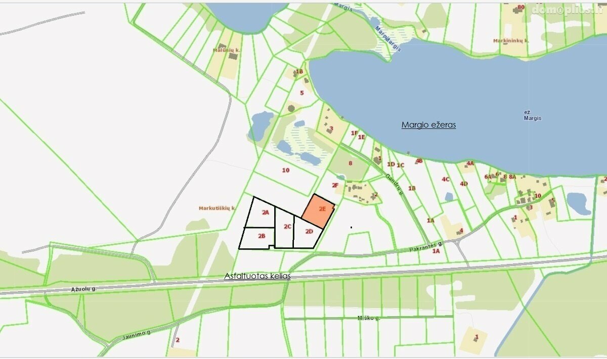 Parduodamas sklypas Trakų rajono sav., Markutiškėse