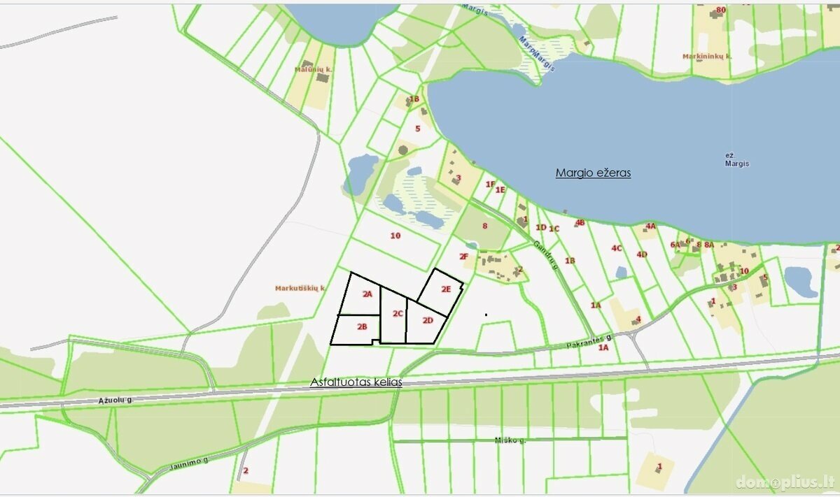 Parduodamas sklypas Trakų rajono sav., Markutiškėse