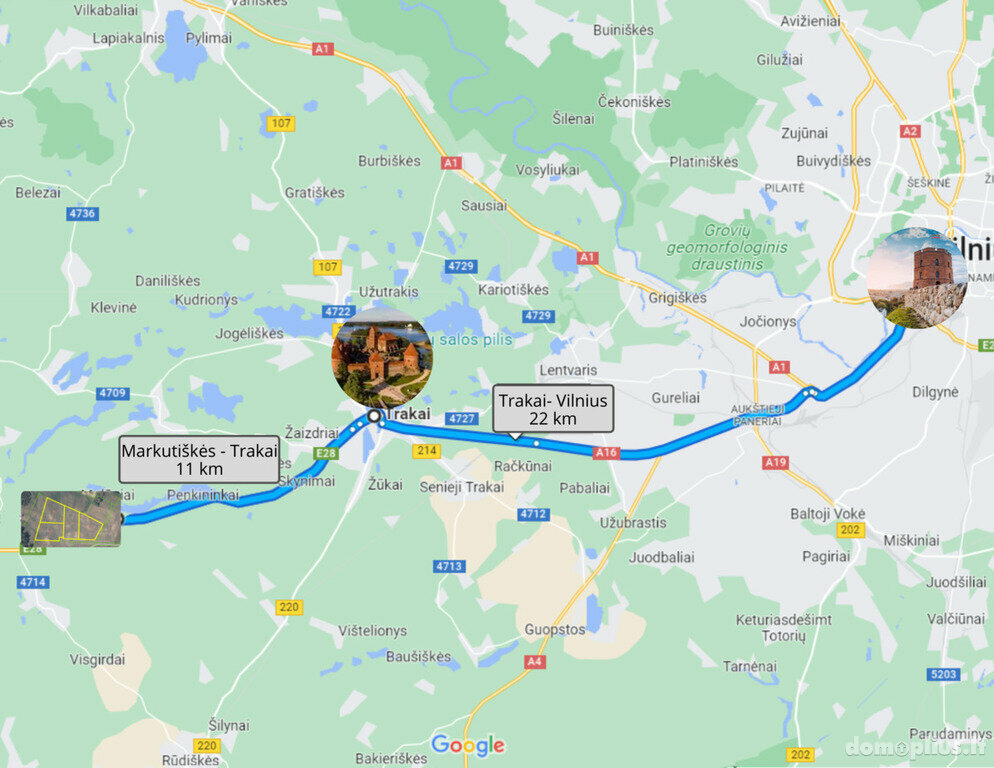 Parduodamas sklypas Trakų rajono sav., Markutiškėse