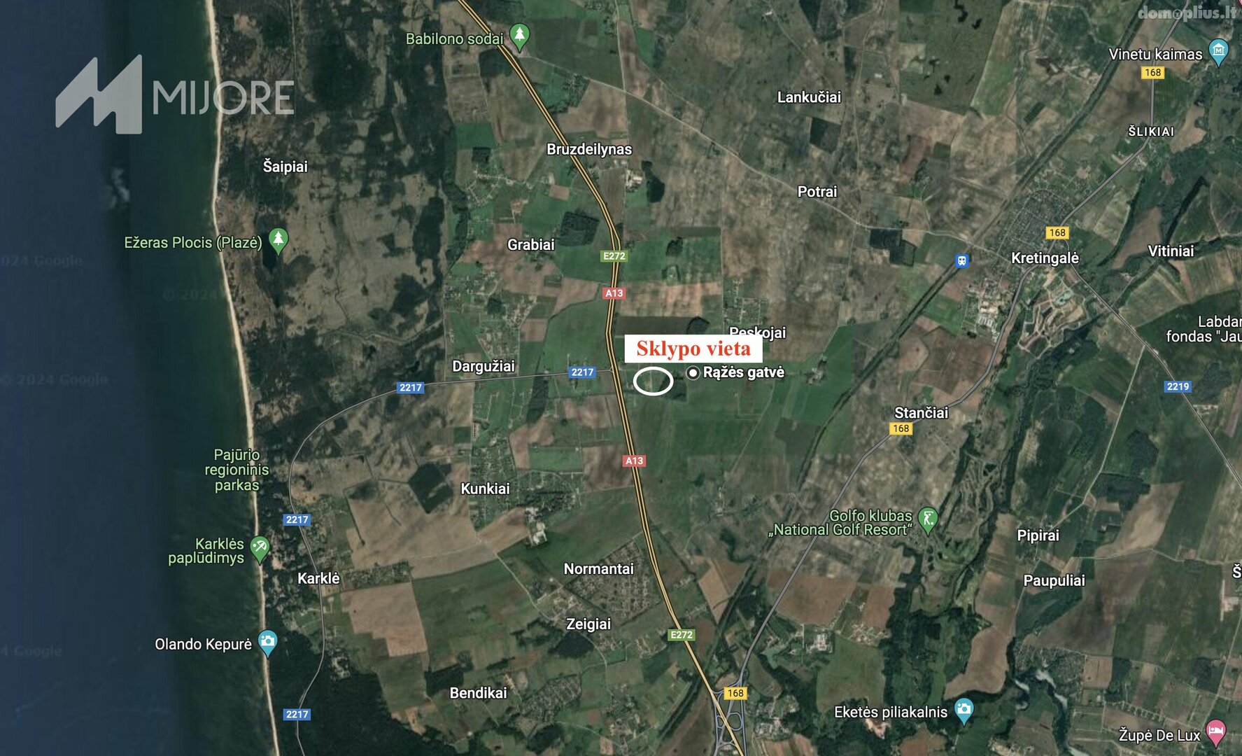 Parduodamas sklypas Klaipėdos rajono sav., Peskojuose, Rąžės g.