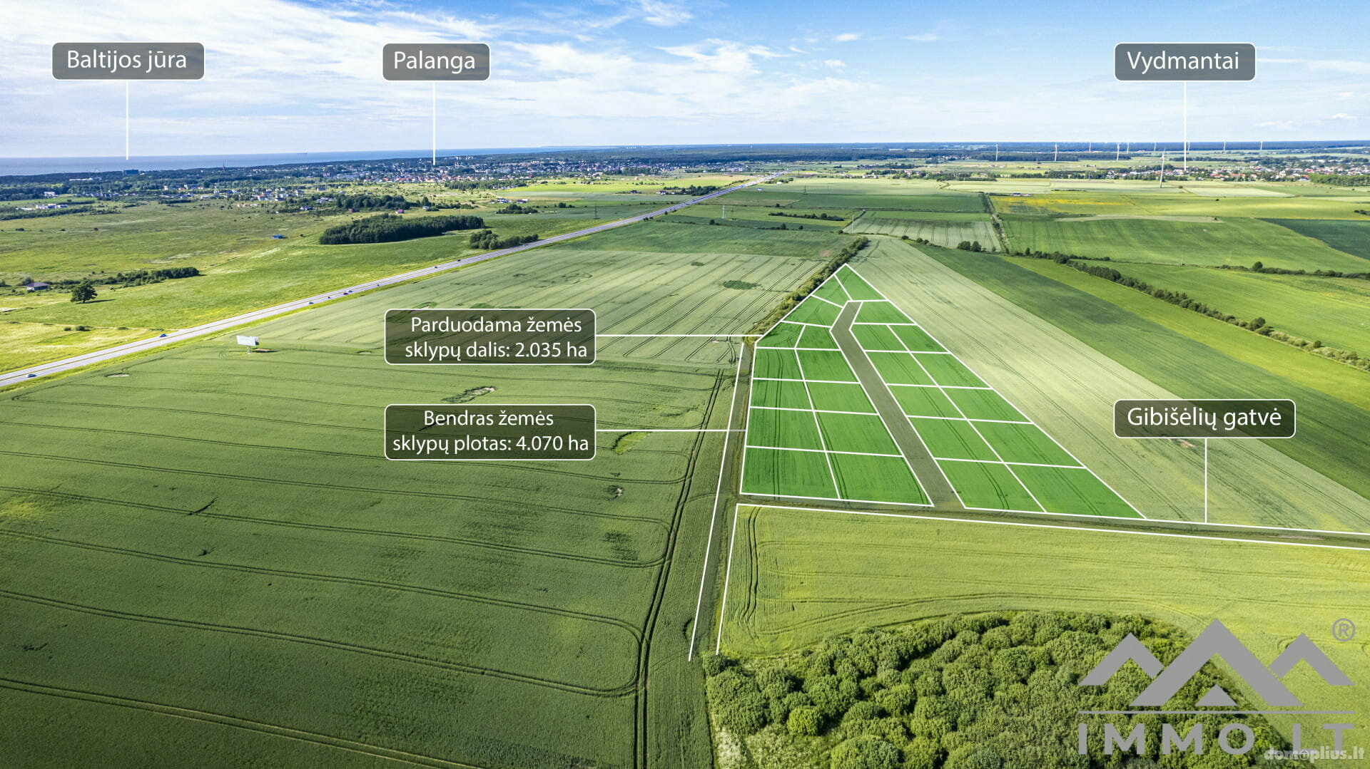 Land for sale Klaipėdos rajono sav., Girkaliuose, Gibišėlių g.