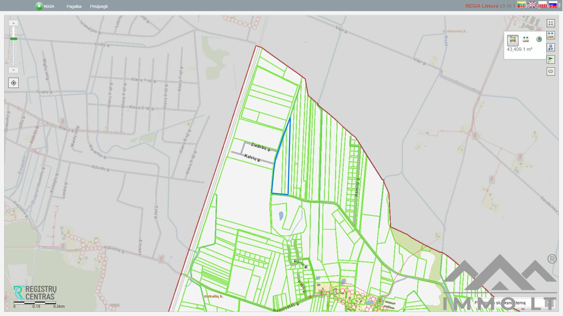 Land for sale Klaipėdos rajono sav., Girkaliuose, Gibišėlių g.