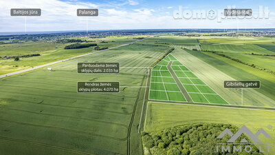Land for sale Klaipėdos rajono sav., Girkaliuose, Gibišėlių g.