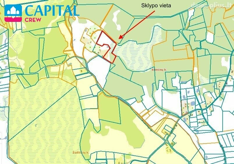 Parduodamas sklypas Vilniaus rajono sav., Žudiškėse