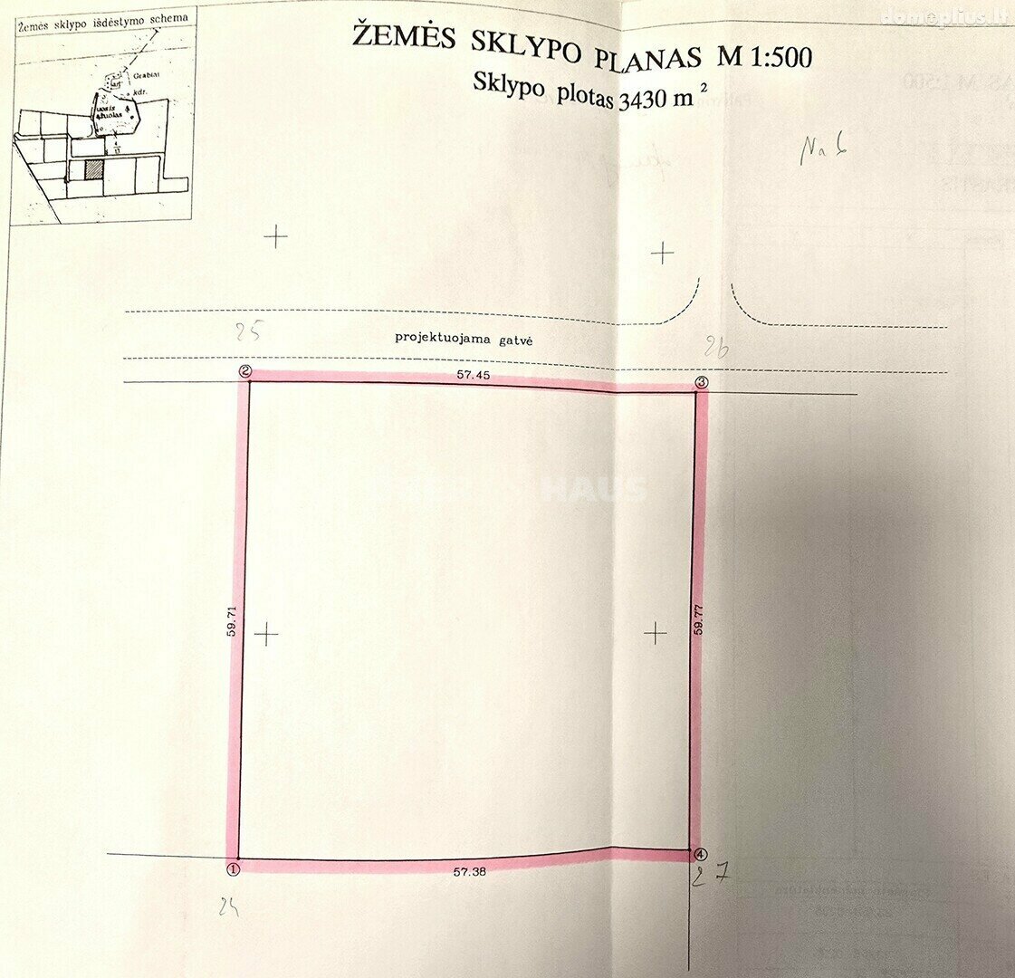 Land for sale Klaipėdos rajono sav., Grabiuose