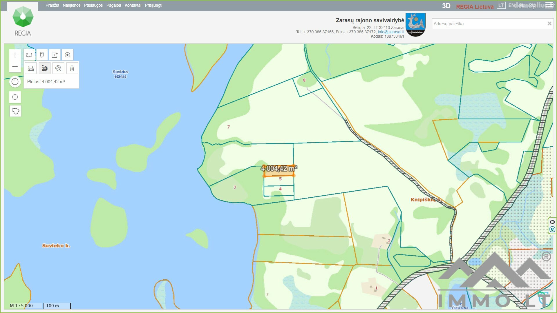 Land for sale Zarasų rajono sav., Knipiškėse