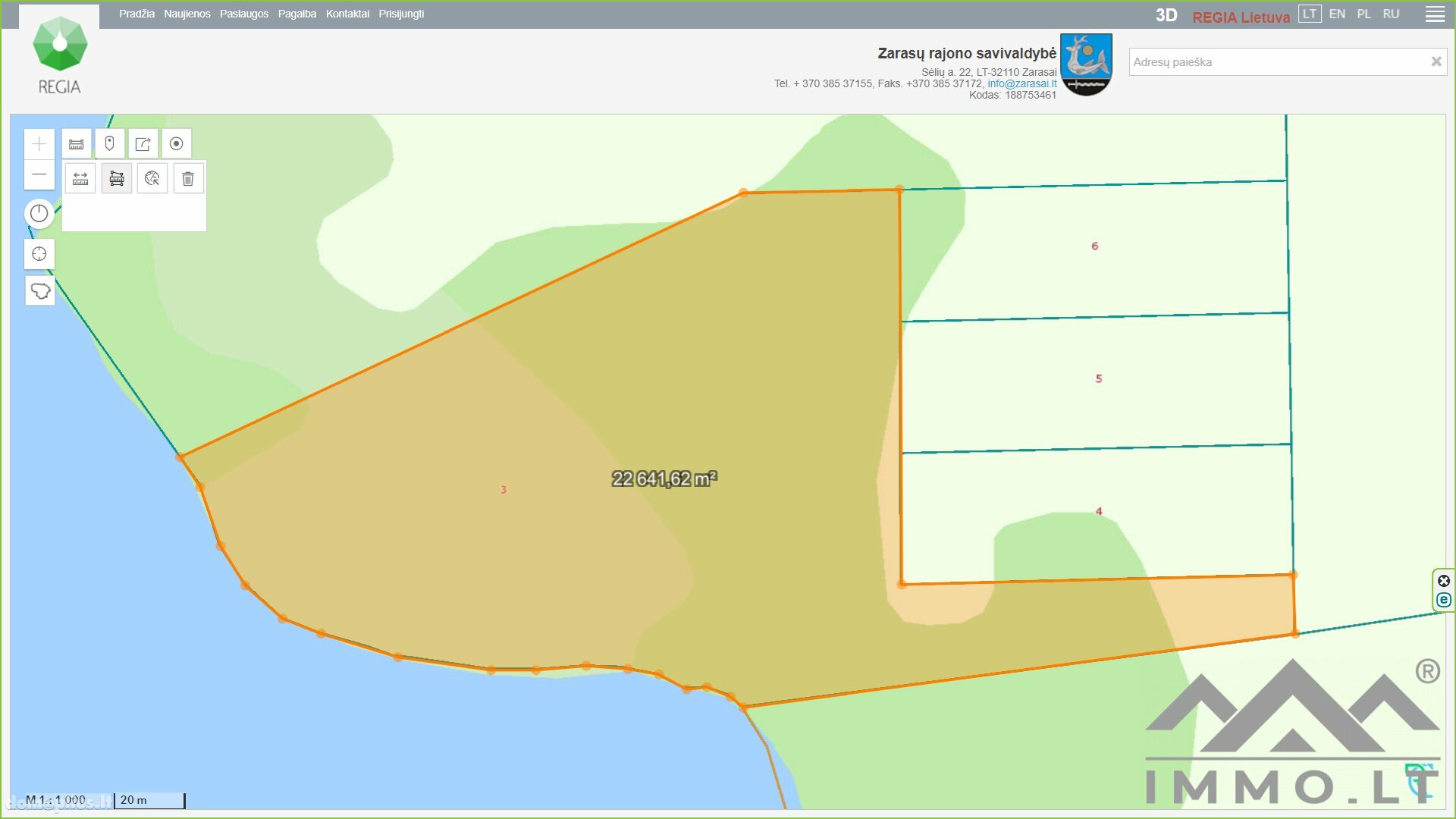 Land for sale Zarasų rajono sav., Knipiškėse