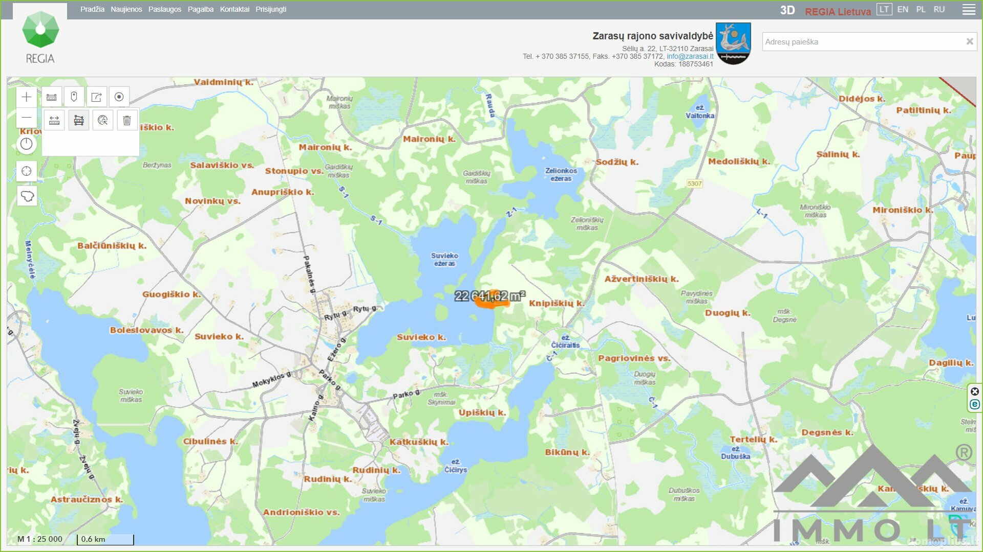 Land for sale Zarasų rajono sav., Knipiškėse