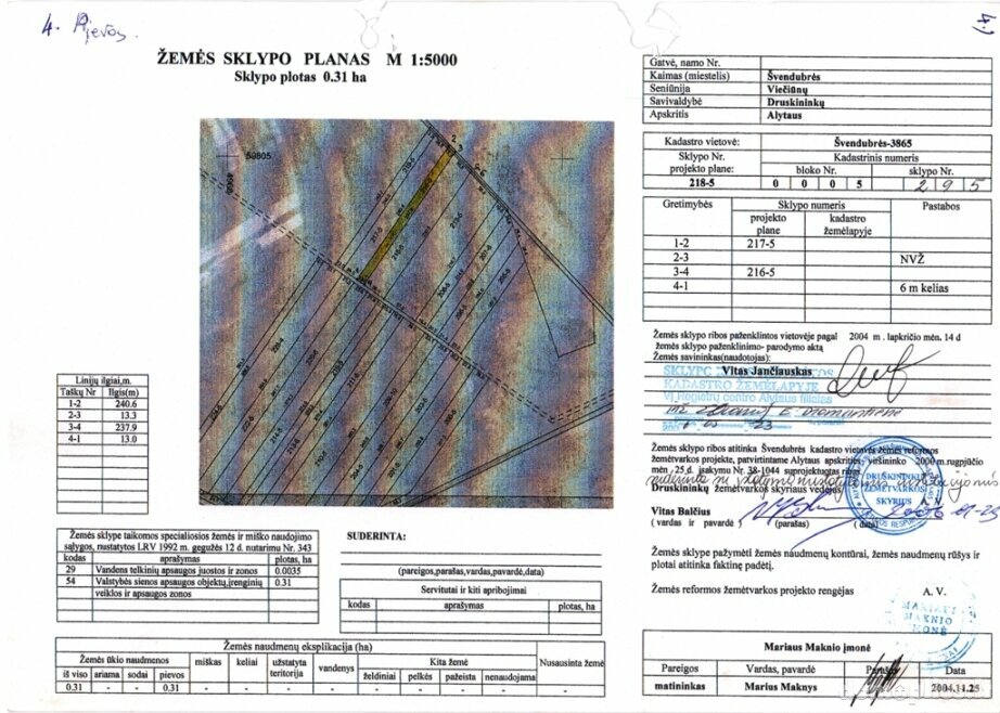 Parduodamas sklypas Druskininkų sav., Švendubrėje, Užupio g.