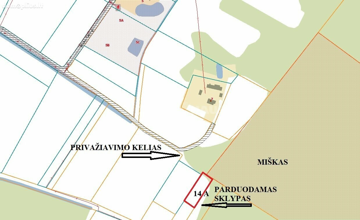 Parduodamas sklypas Šiaulių rajono sav., Lukšiuose