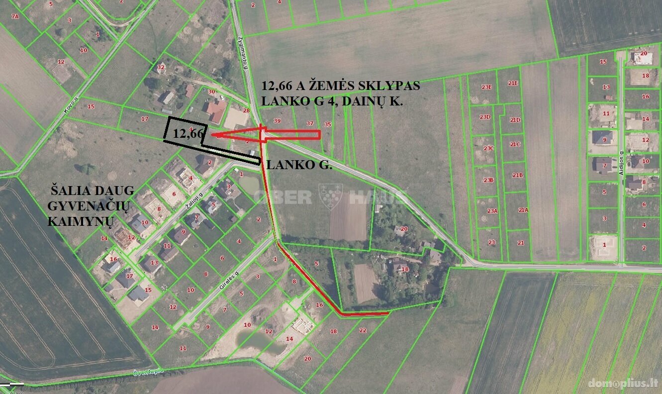 Land for sale Šiaulių rajono sav., Dainos