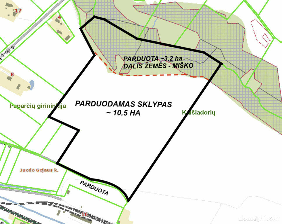 Parduodamas sklypas Kaišiadorių rajono sav., Juodas Gojus