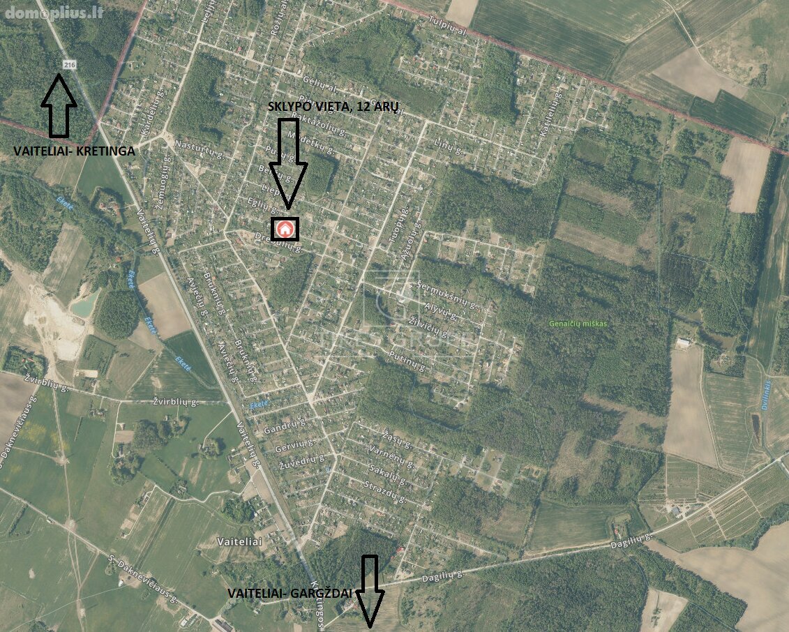 Parduodamas sklypas Klaipėdos rajono sav., Vaiteliuose