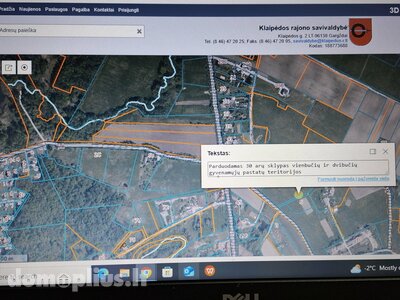 Land for sale Klaipėdos rajono sav., Maciuičiuose, Paupio g.