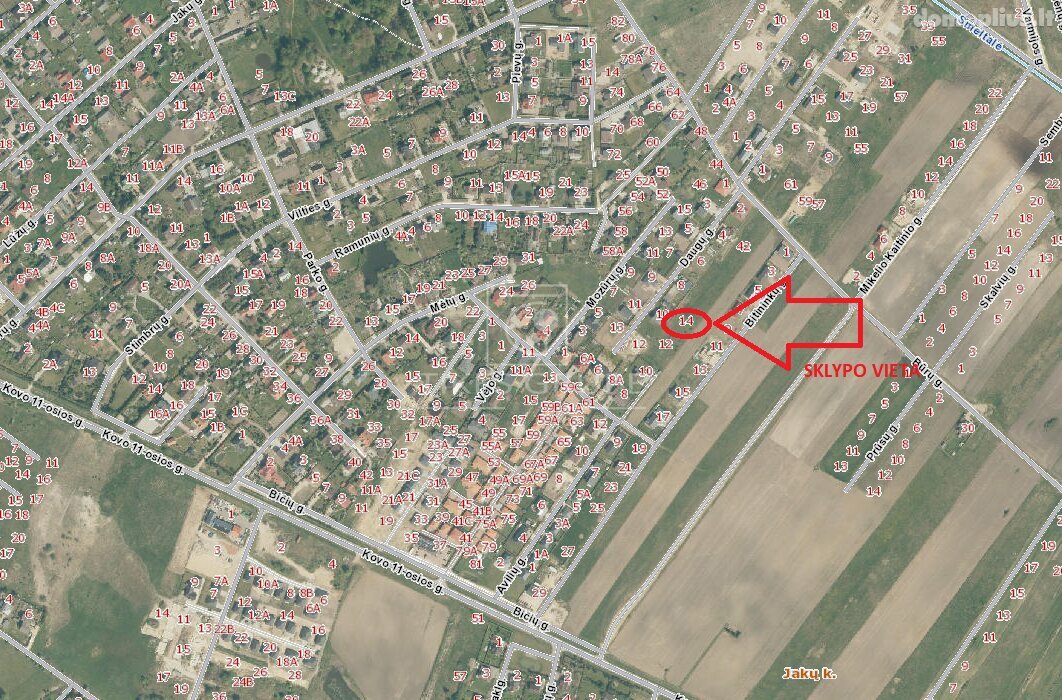 Parduodamas sklypas Klaipėdos rajono sav., Jakuose, Baltų g.