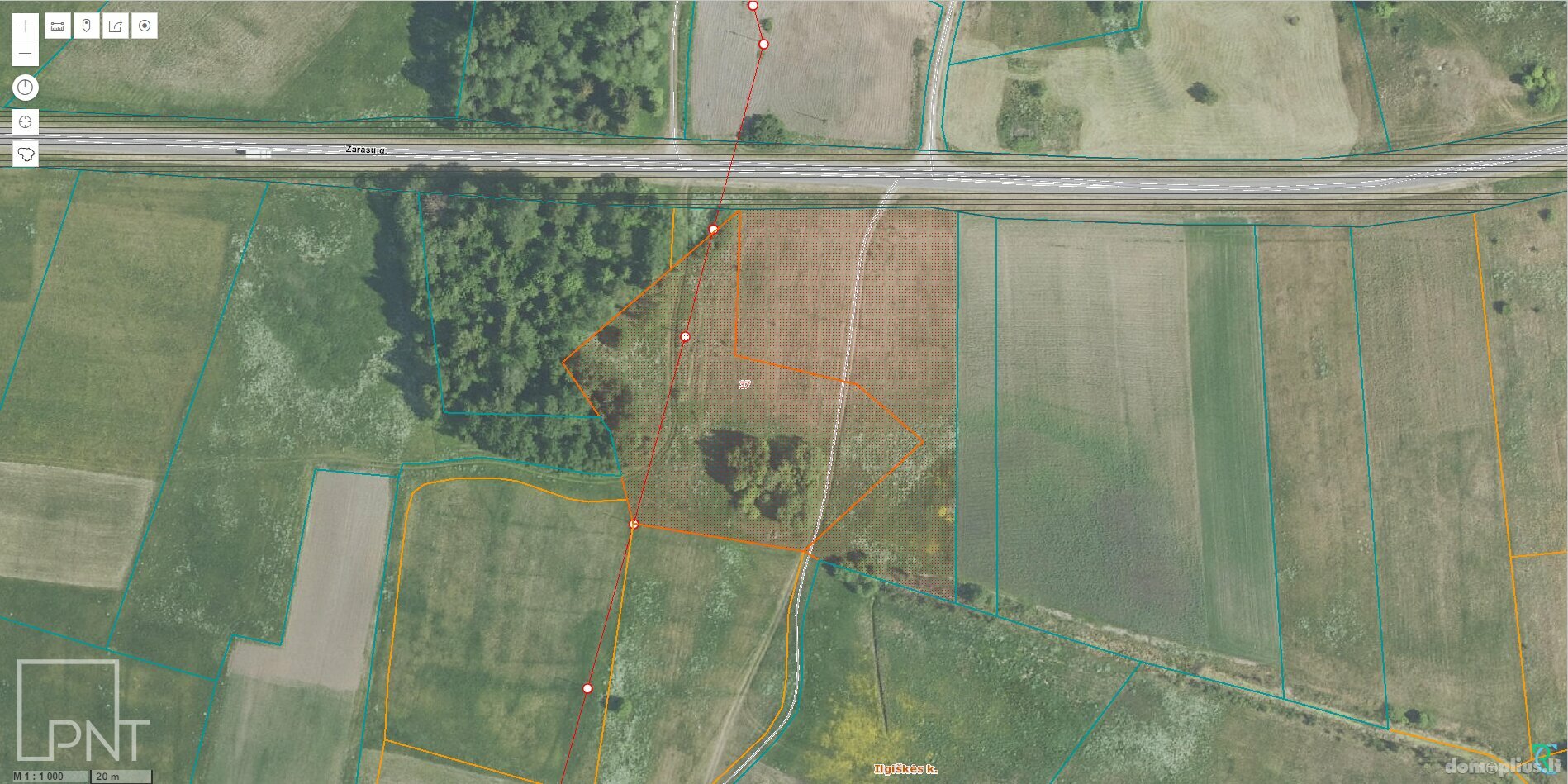 Parduodamas sklypas Zarasų rajono sav., Bartkiškė I, Zarasų g.