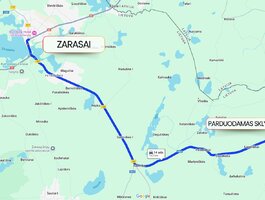 Parduodamas sklypas Zarasų rajono sav., Bartkiškė I, Zarasų g.