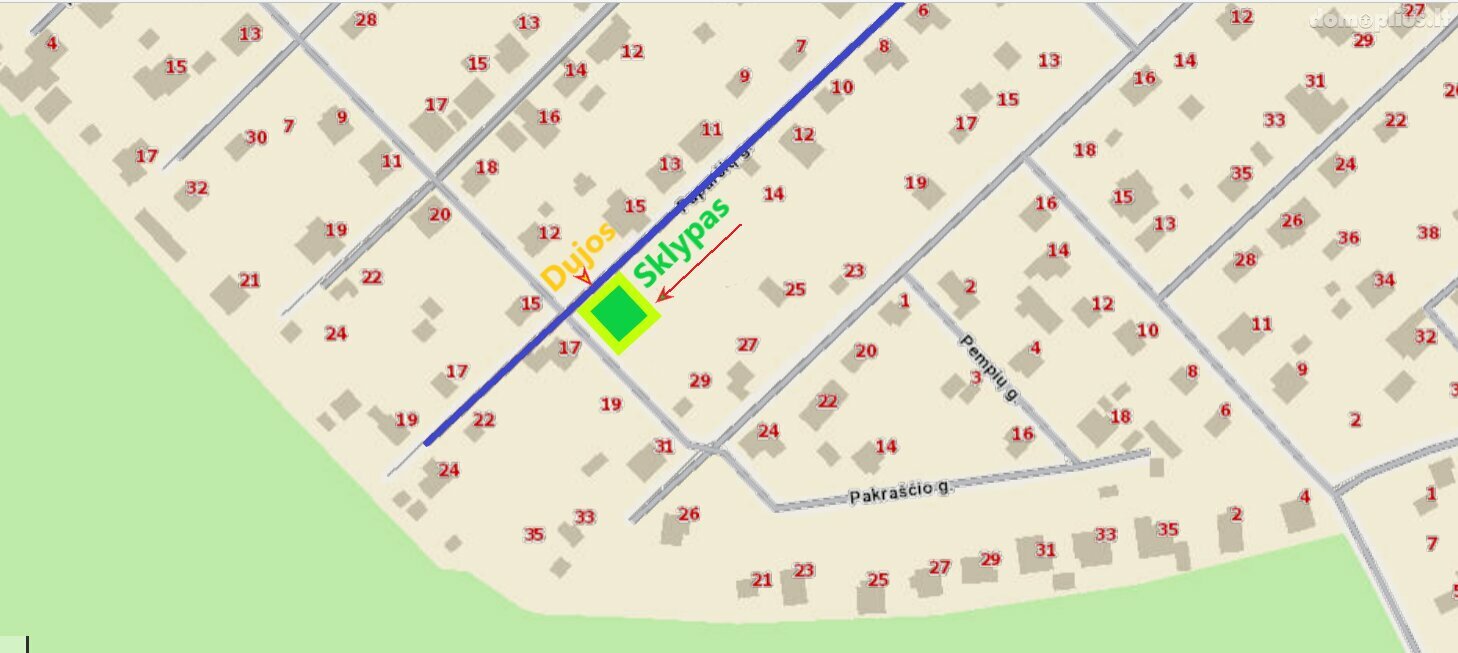 Parduodamas sklypas Vilniaus rajono sav., Kalveliuose, Paparčių g.