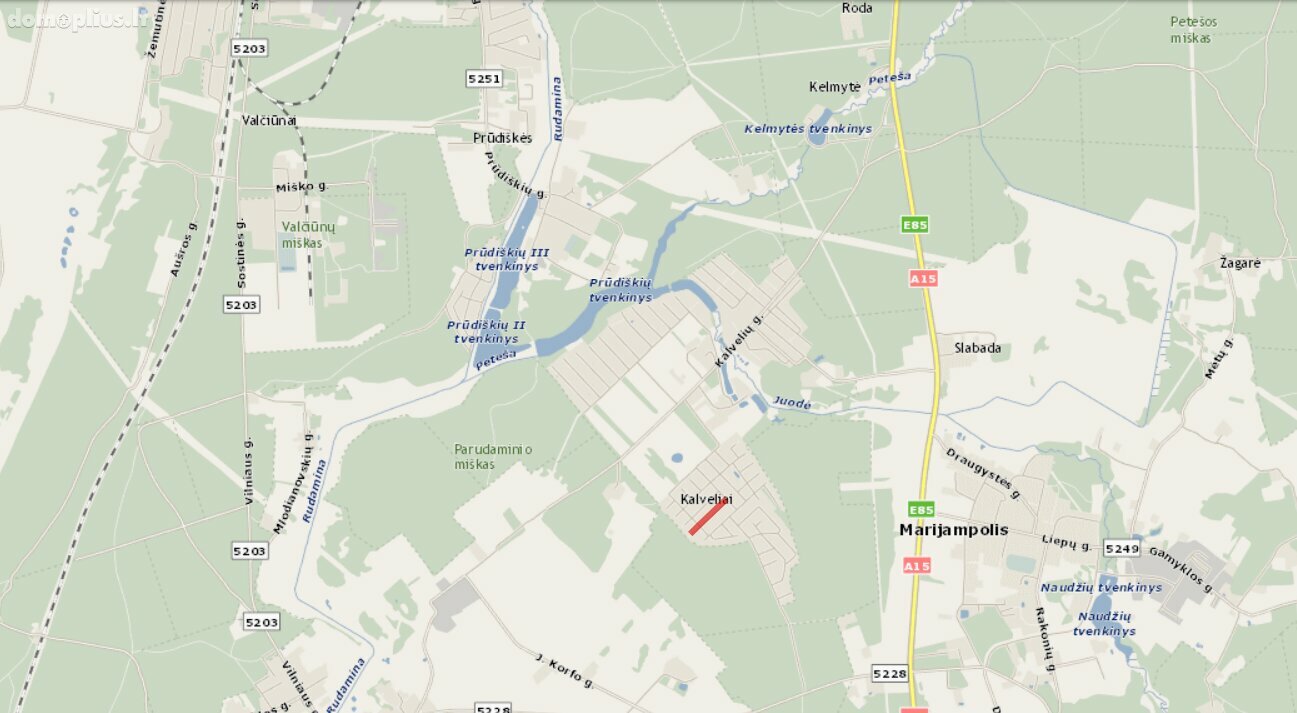 Parduodamas sklypas Vilniaus rajono sav., Kalveliuose, Paparčių g.