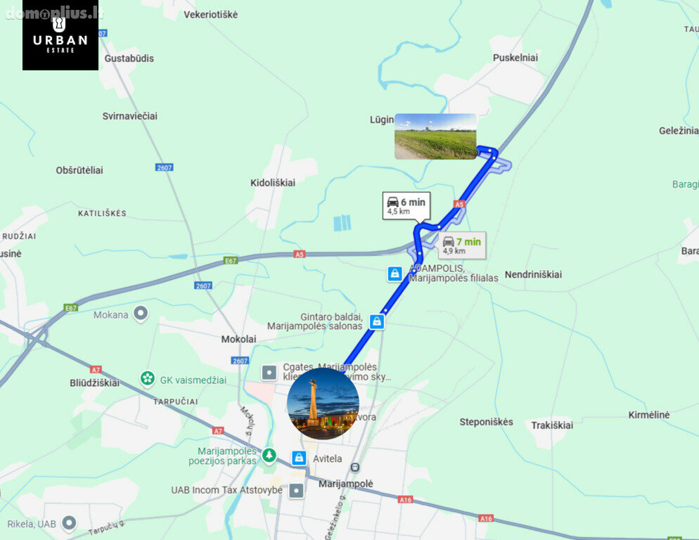 Land for sale Marijampolės sav., Pietariuose