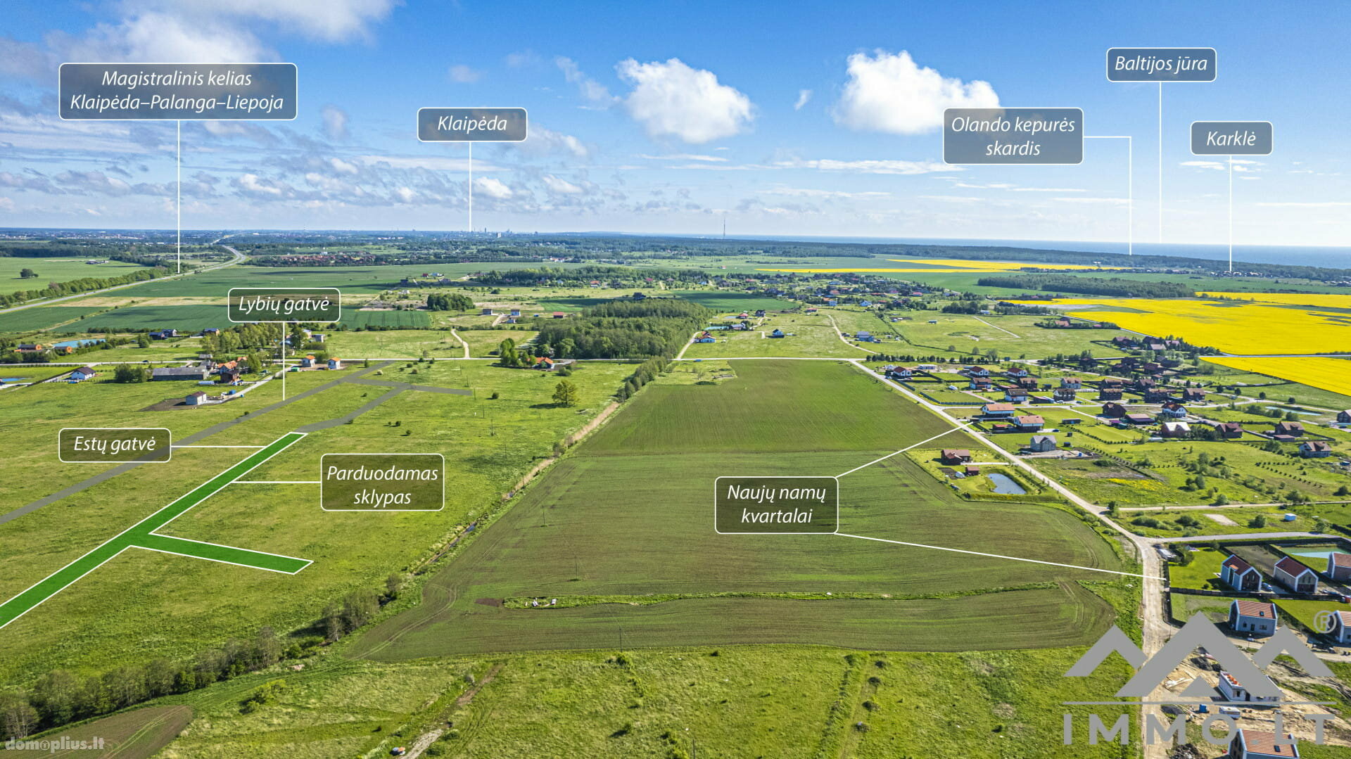 Land for sale Klaipėdos rajono sav., Dargužiuose, Estų g.